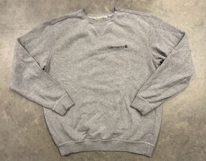 Carhartt Sweatshirt Mens Medium Original Fit Crewneck Workwear Pullover Gray